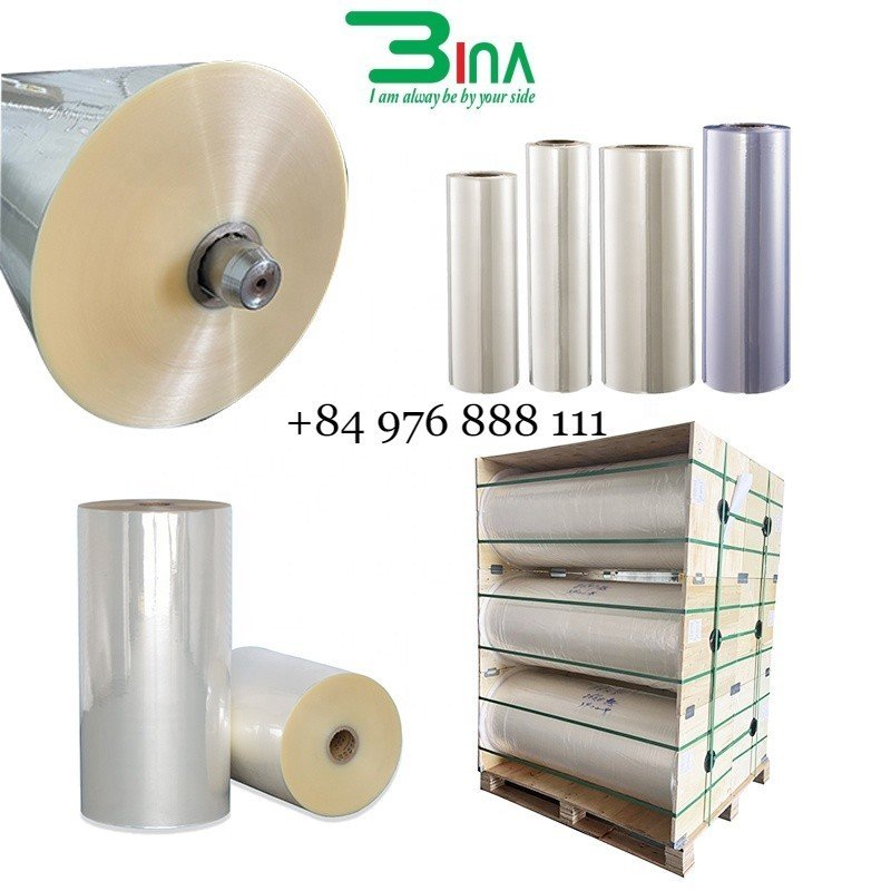 Jumbo heat shrinkable pvc film