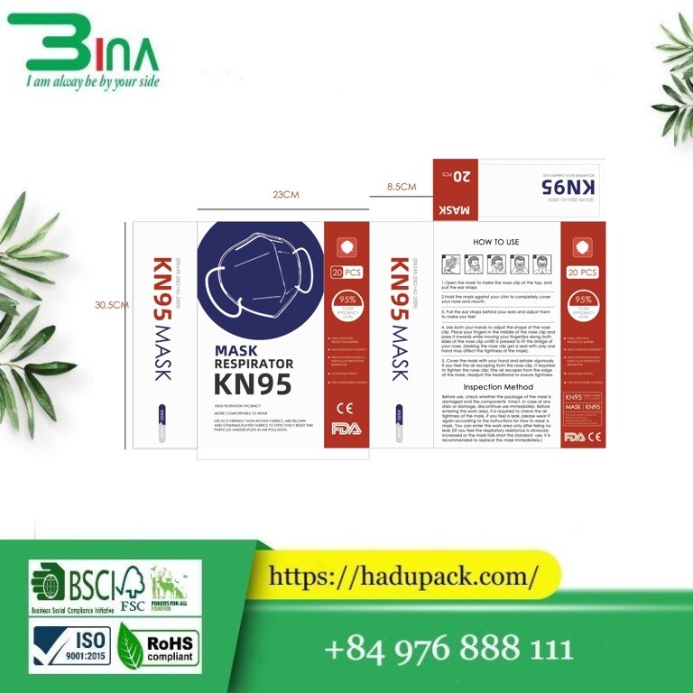 Nhãn mác bao bì khẩu trang Nhãn mác bao bì khẩu trang
