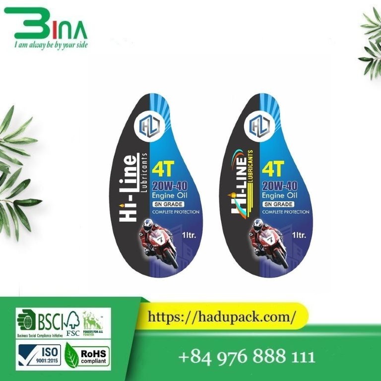 Nhãn mác dầu nhớt Nhãn mác dầu nhớt