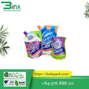 Bao bì nước giặt – In túi đựng bột giặt, nước xả vải, xà phòng